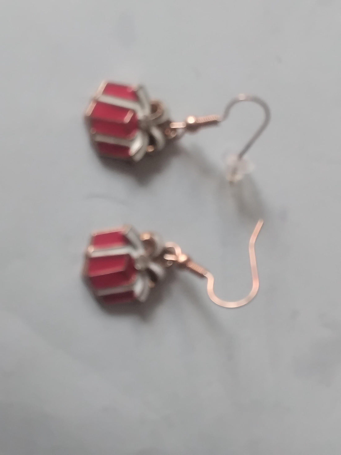 Christmas Present Earrings, Holiday Gift Box Design