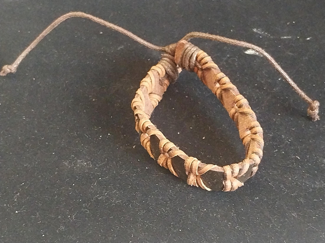 Handcrafted Adjustable Leather Bracelet