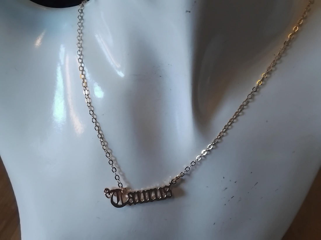 Personalized Taurus Zodiac Necklace, Celestial Jewelry Gift