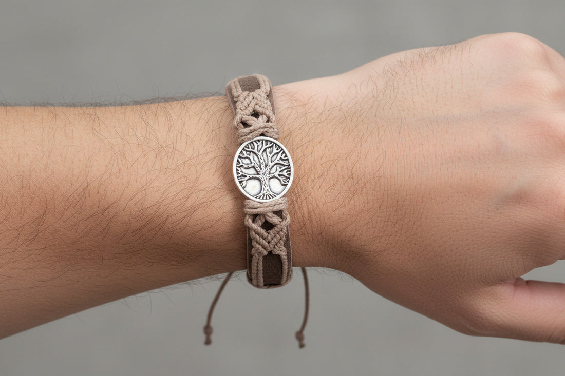 Tree of Life Vegan Bracelet, Adjustable Fashion Jewelry