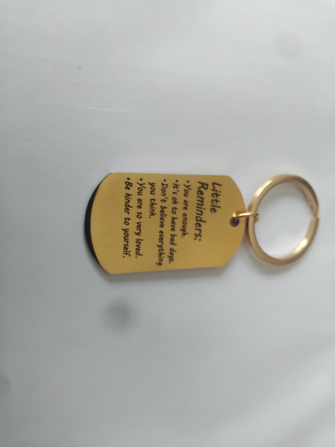 Inspirational Keychain: You Are Enough - Mental Health Reminder Gift