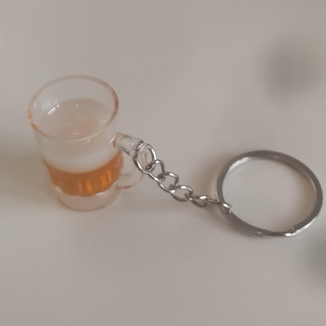 Beer Glass Keychain: Novelty Beer Keyring, Fun Gift