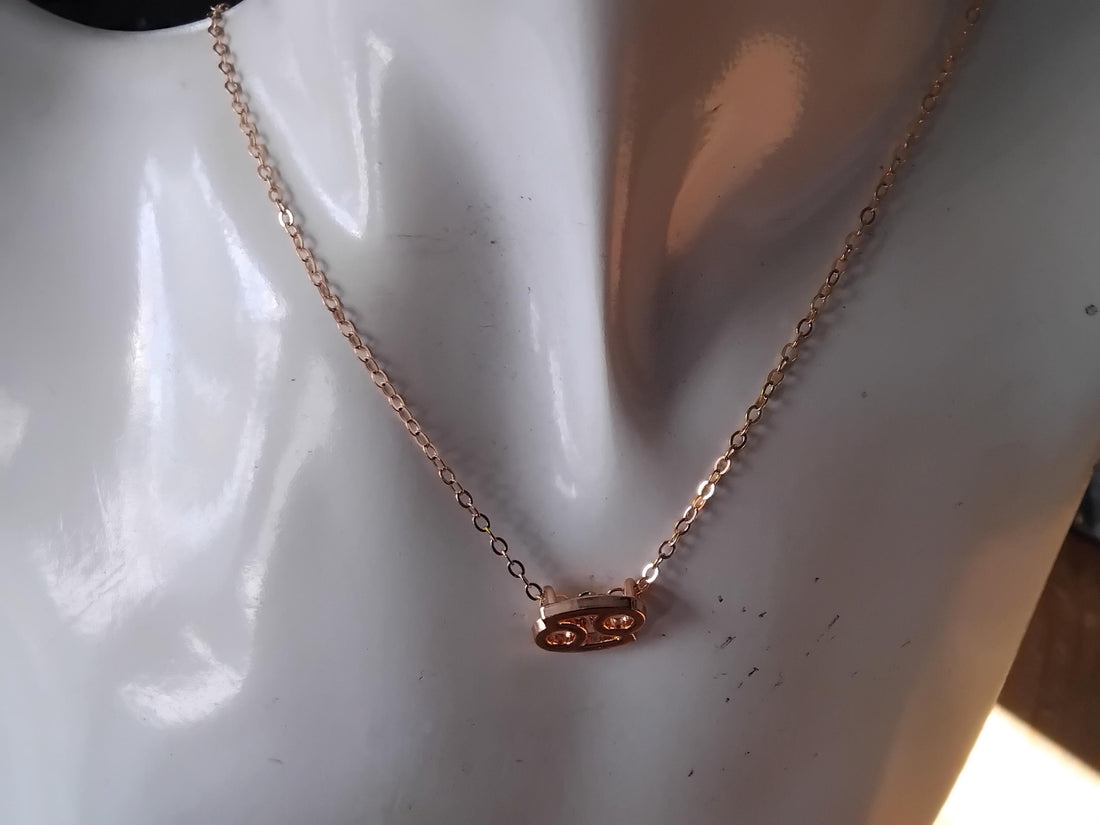 Cancer Zodiac Necklace • Elegant Script, Astrology Gift