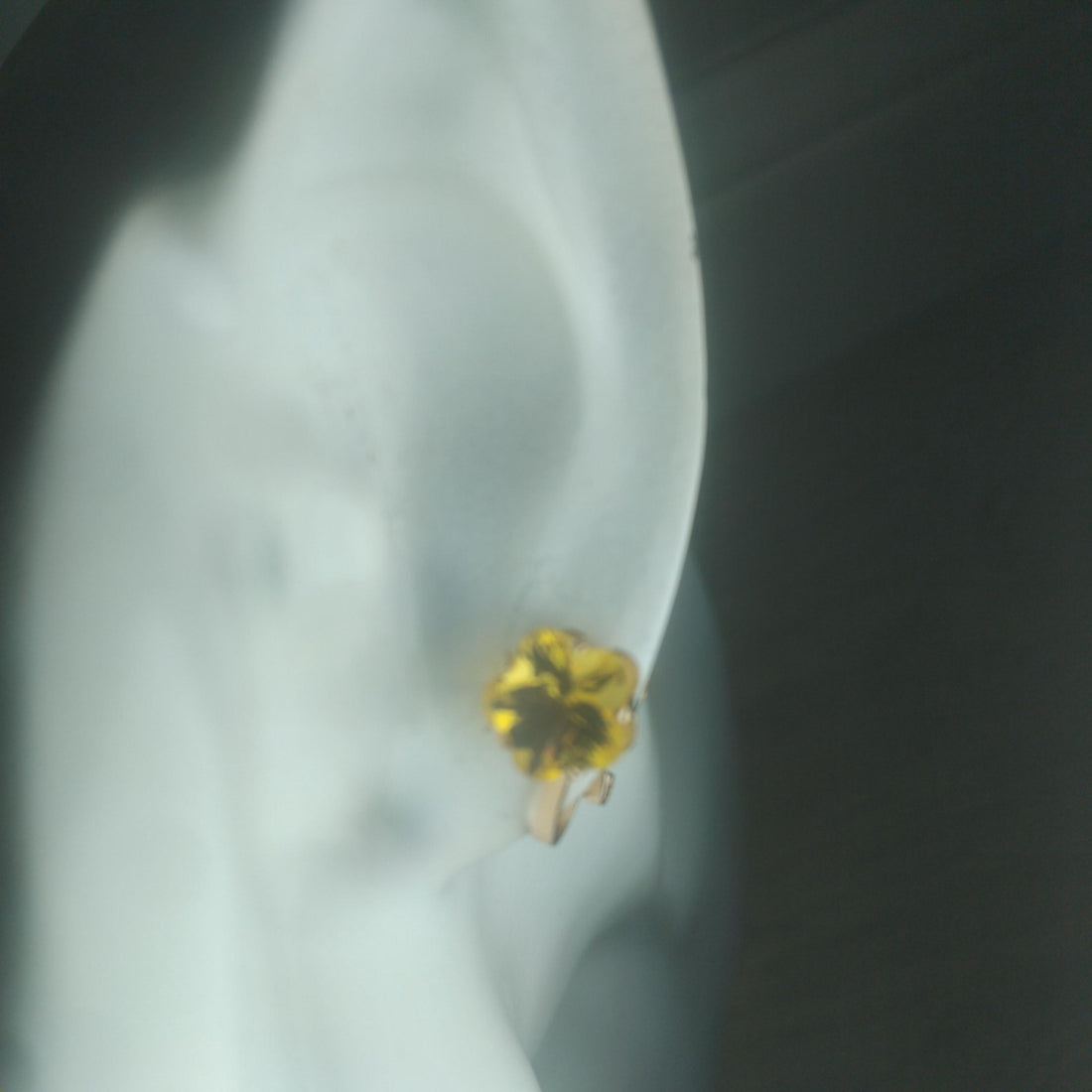 Warm Yellow Citrine Clip-On Earrings • Non-Pierced Friendly