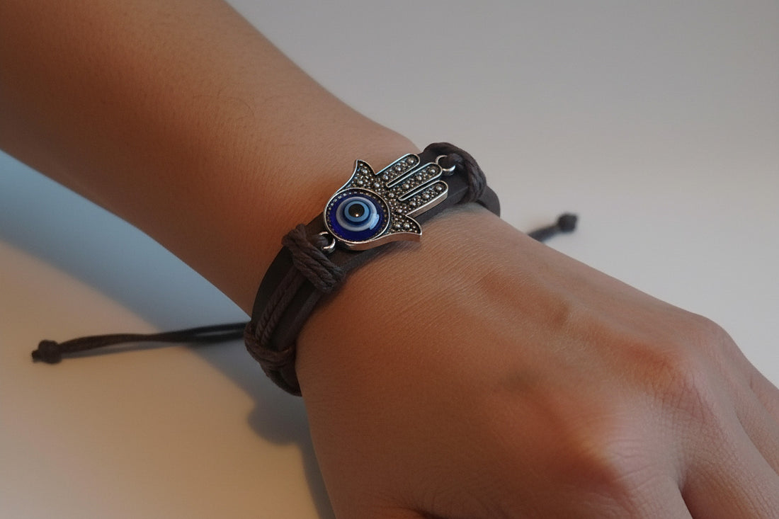 Authentic Turkish Evil Eye Leather Bracelet