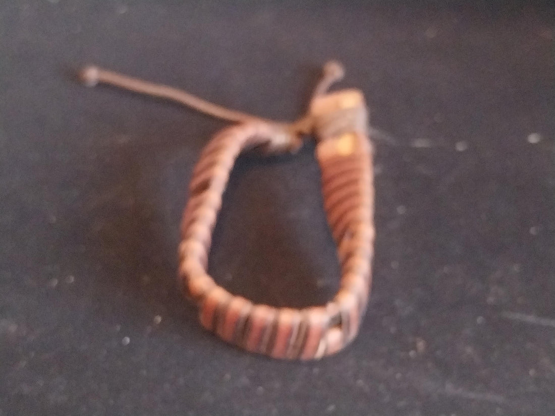 Luxurious Brown Leather Cuff