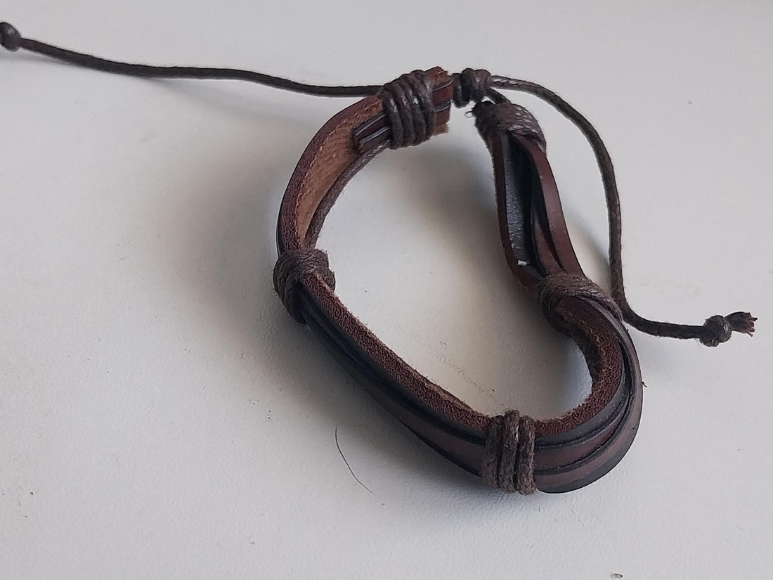 Men's Braided Leather Cuff