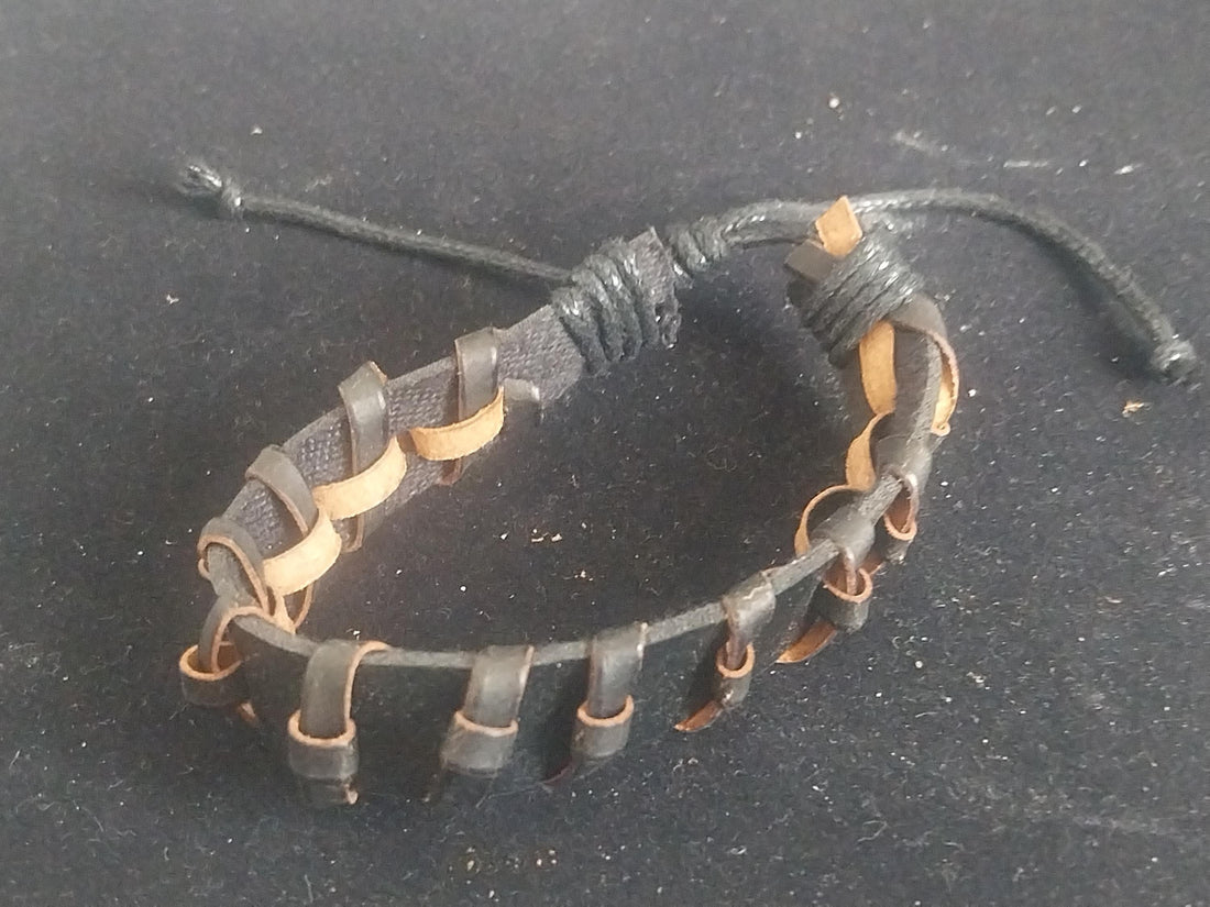 Handcrafted Men's Leather Bracelet