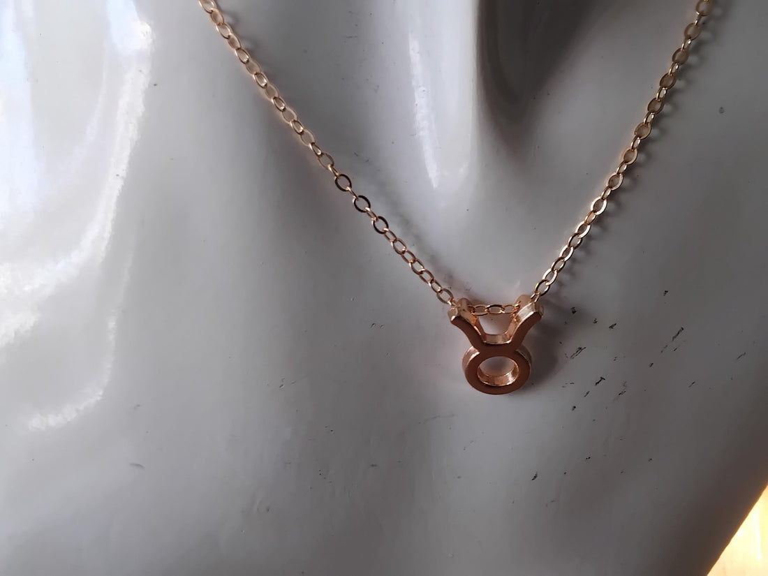 Personalized Taurus Zodiac Pendant Necklace, Celestial Jewelry