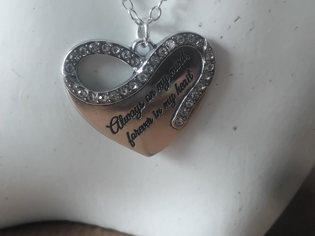 Memorial Heart Keychain, Loss Remembrance Gift