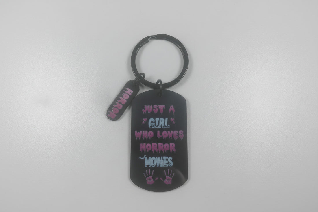 Horror Movies Keychain – Spooky Film Fan Gift