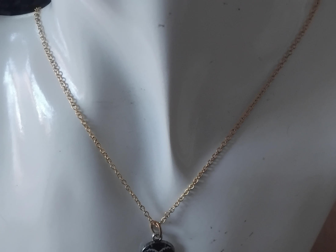 Sugar Skull Necklace Set, Personalized Friendship Jewelry