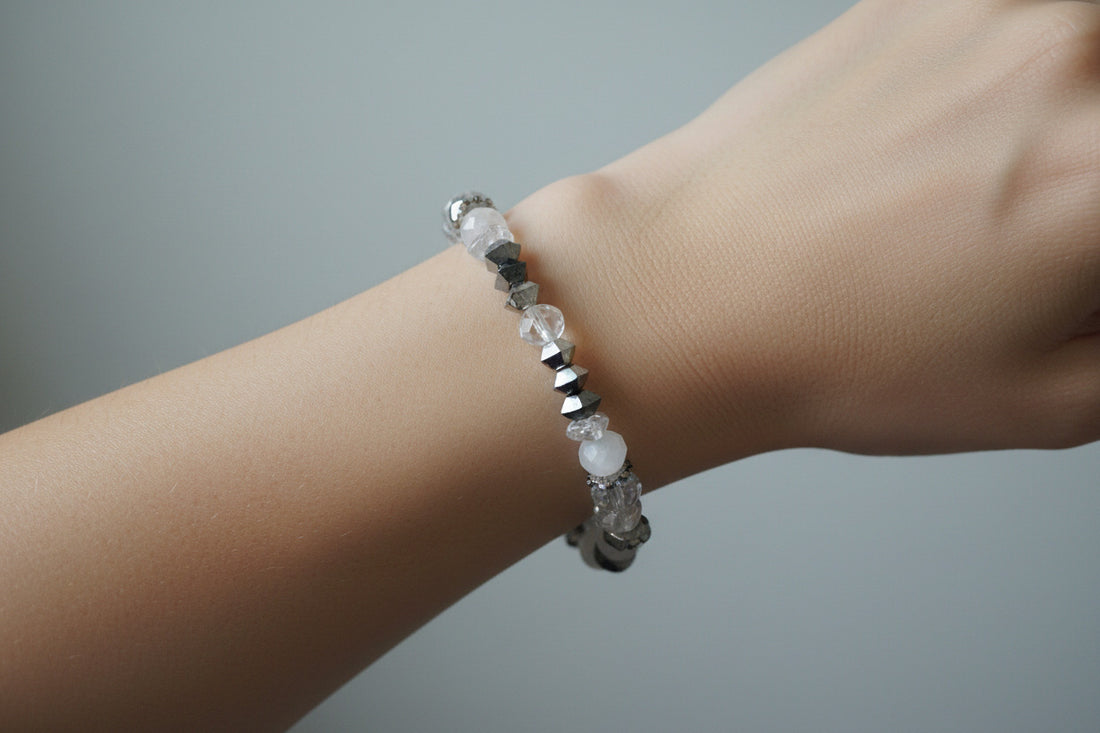 Timeless Bracelet Grey White Jewelry