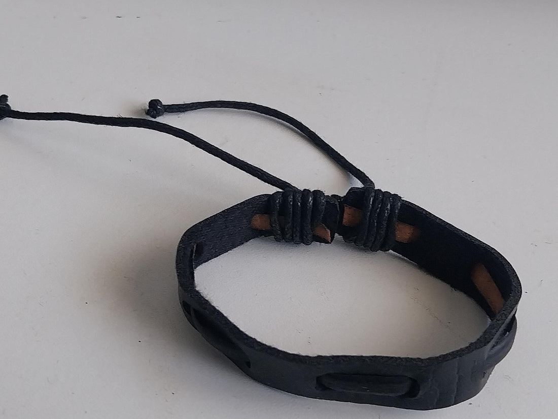 Boho Chic Leather Cuff for Guys - Versatile