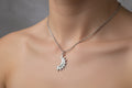 Silver Sun and Moon Pendant Necklace, Celestial Talisman