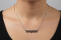 Aquarius Necklace • Old English Zodiac Horoscope Pendant