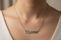 Aquarius Necklace • Old English Zodiac Horoscope Pendant