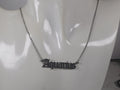 Aquarius Necklace • Old English Zodiac Horoscope Pendant