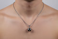 Stainless Steel Soccer Ball Pendant Necklace, Unisex Sports Jewelry