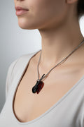 Black Electric Guitar Necklace | Stainless Steel Rock Music Pendant