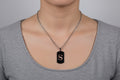 Letter S Initial Pendant – Stainless Steel Silver Alphabet Charm