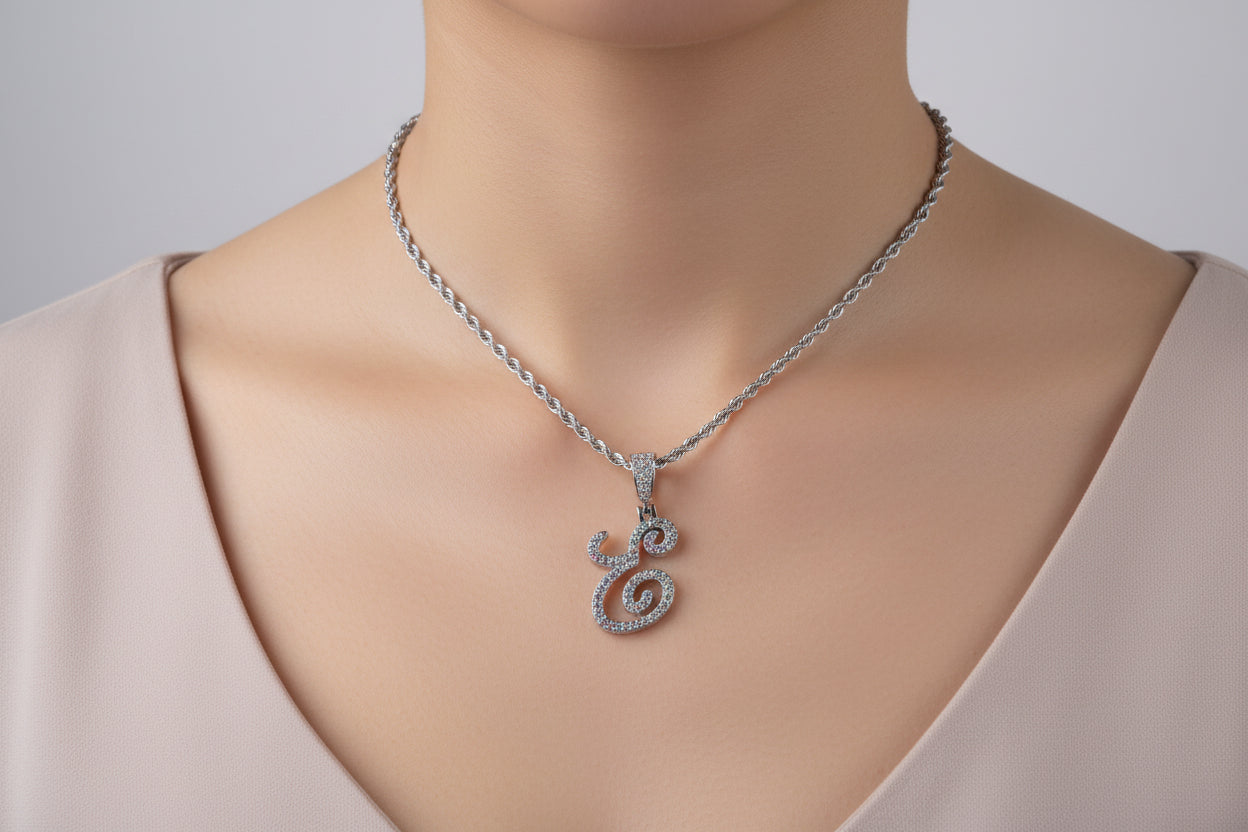 Diamond Squirrel Pendant Necklace – Sterling Silver Animal Charm