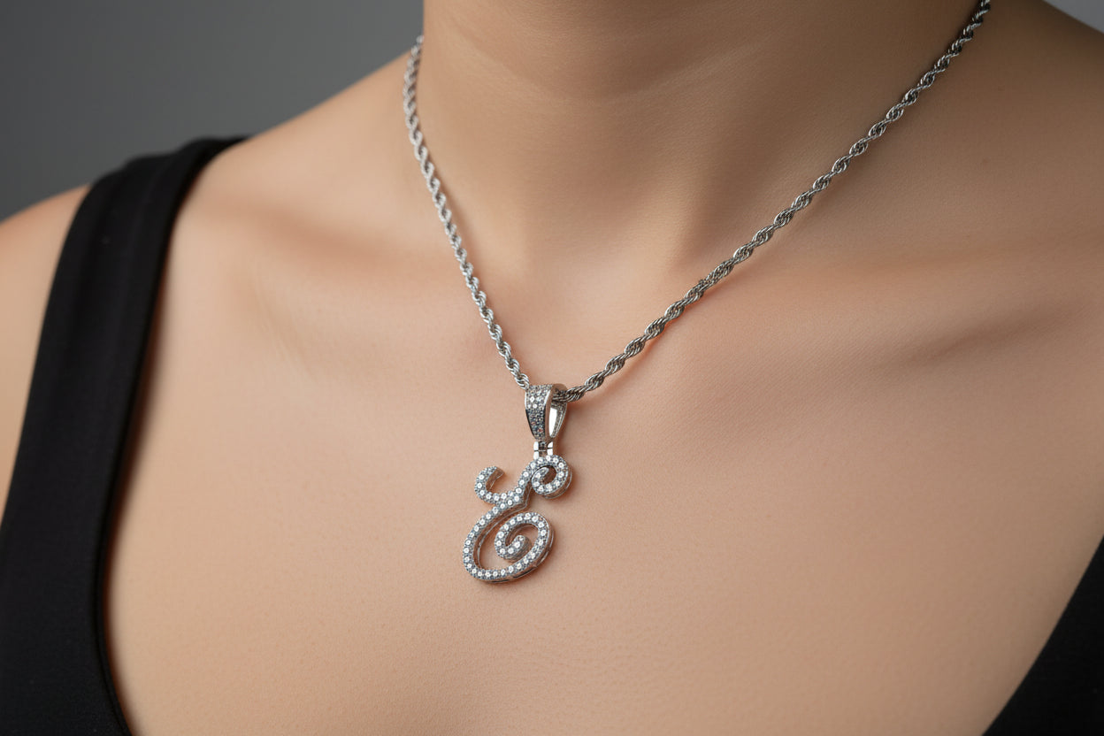 Diamond Squirrel Pendant Necklace – Sterling Silver Animal Charm