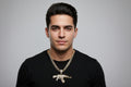Iced AK-47 Pendant Necklace – 11mm Cuban Chain, Hip Hop Jewelry