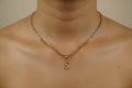 Gold Plated Initial “S” Necklace – English Alphabet Letter Pendant with Cubic Zirconia, Personalized Jewelry Gift