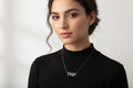 Old English Virgo Necklace • Stainless Steel Zodiac Pendant