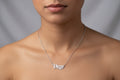 Old English Virgo Necklace • Stainless Steel Zodiac Pendant