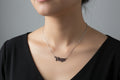 Old English Virgo Necklace • Stainless Steel Zodiac Pendant