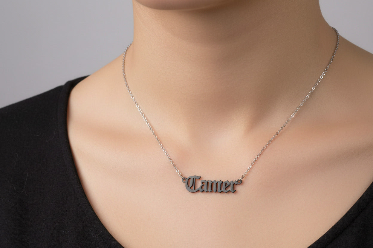 Cancer Zodiac Necklace • Old English Astrology Pendant