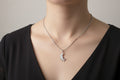 Silver Sun and Moon Pendant Necklace, Celestial Talisman
