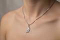 Silver Sun and Moon Pendant Necklace, Celestial Talisman