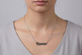 Aquarius Necklace • Old English Zodiac Horoscope Pendant
