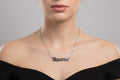 Aquarius Necklace • Old English Zodiac Horoscope Pendant