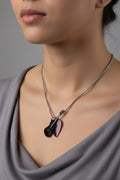 Black Electric Guitar Necklace | Stainless Steel Rock Music Pendant