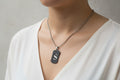 Letter S Initial Pendant – Stainless Steel Silver Alphabet Charm