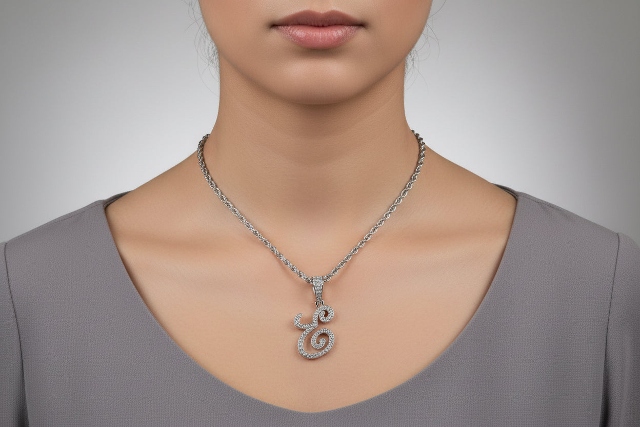 Diamond Squirrel Pendant Necklace – Sterling Silver Animal Charm