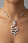 Diamond Squirrel Pendant Necklace – Sterling Silver Animal Charm