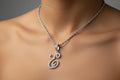 Diamond Squirrel Pendant Necklace – Sterling Silver Animal Charm