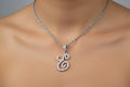 Diamond Squirrel Pendant Necklace – Sterling Silver Animal Charm