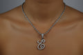 Diamond Squirrel Pendant Necklace – Sterling Silver Animal Charm