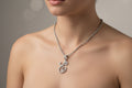 Diamond Squirrel Pendant Necklace – Sterling Silver Animal Charm