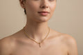 Gold Plated Initial “S” Necklace – English Alphabet Letter Pendant with Cubic Zirconia, Personalized Jewelry Gift
