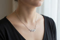 Old English Virgo Necklace • Stainless Steel Zodiac Pendant