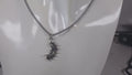 Silver Sun and Moon Pendant Necklace, Celestial Talisman