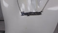 Sagittarius Necklace • Old English Zodiac Astrology Pendant